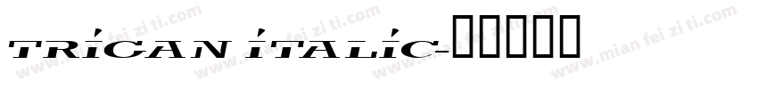 trigan Italic字体转换